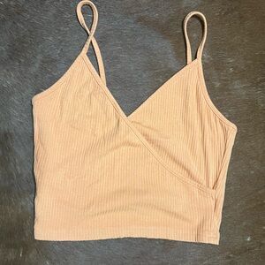 M Orange ribbed bralet